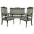 20th Black French Seating Set Sofa and Two Armchairs in the Louis Seize Style For Sale