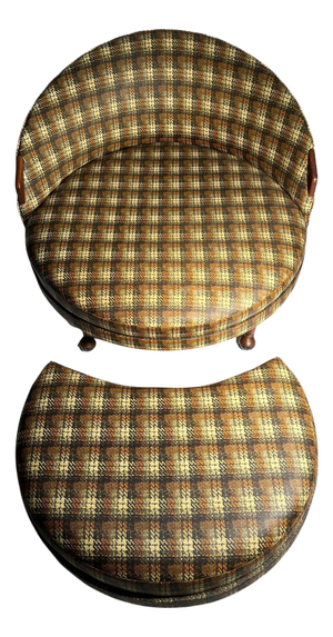 Adrian Pearsall "Havana" Satellite Chaise Lounge Chair & Ottoman / Baughman