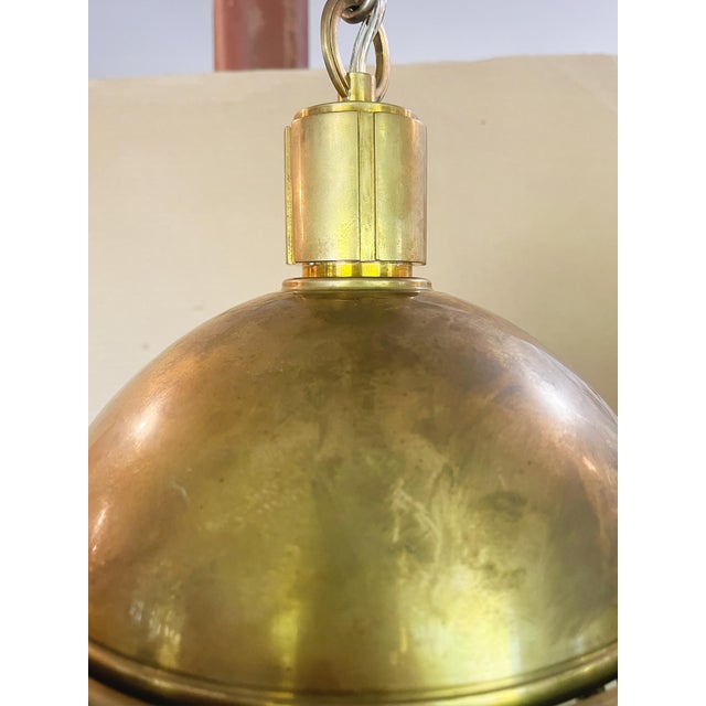 Metal Lambert Globe Pendant Light by Hudson Valley Lighting For Sale - Image 7 of 9