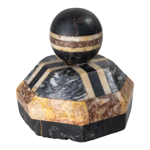 19th Century Italian Grand Tour Specimen Marble Table Object For Sale