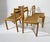 Wood Danish Model 401 Dining Chairs in Oak with Papercord Seats by J.H. Møller for J.L. Møllers, Denmark, 1970s, Set of 4 For Sale - Image 7 of 11