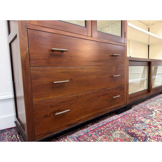 Large English Art Deco Bookcase For Sale - Image 18 of 18