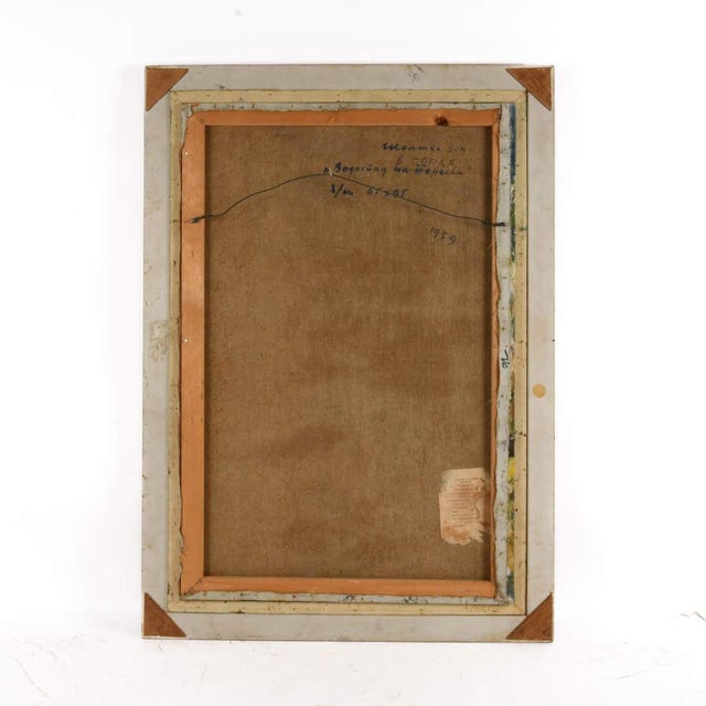 Framed Signed Gentle Waterfall Painting on Canvas For Sale In Greensboro - Image 6 of 15