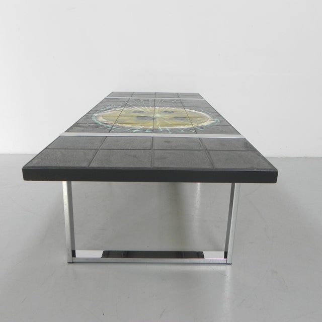 Tile Table with Chrome Frame and Tiles from Belarti For Sale - Image 18 of 18