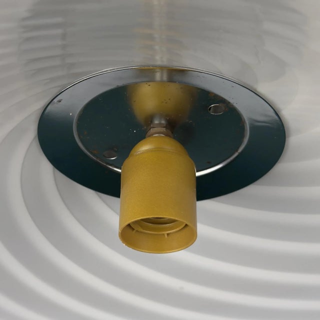 Vintage Swirl Murano Glass Pendant Lamp, Italy, 1970s For Sale - Image 14 of 16