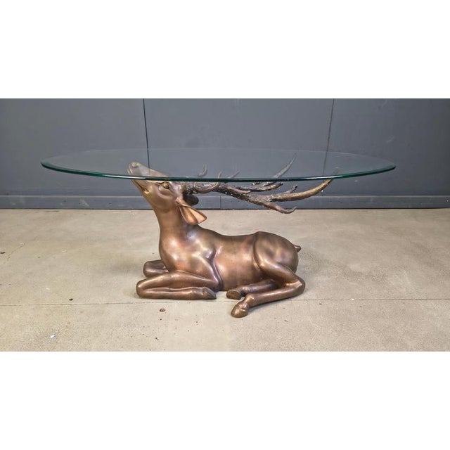 Brass Deer Coffee Table, 1970s For Sale - Image 11 of 13
