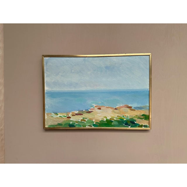 Eric Elfvén, Coast, 1950s, Oil Painting on Panel, Framed For Sale - Image 15 of 18