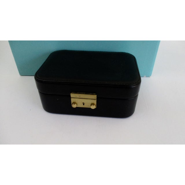 Tiffany & Co. Black Leather Jewelry Box Case Chairish
