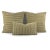 Manuel Canovas Vauville in Beige Pillow Cover - Tan Two Tone Stripe Velvet For Sale In Portland, OR - Image 6 of 6