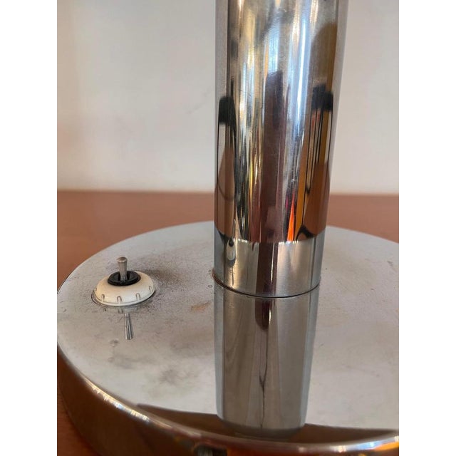 Chrome-Plated Table Lamp attributed to Josef Hurka for Napako, 1940s For Sale - Image 4 of 12