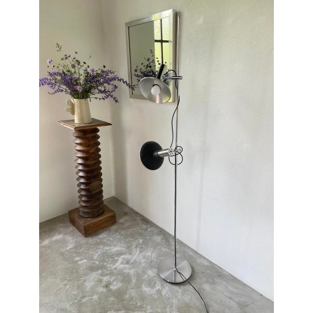 Black Floor Lamp by Alain Richard for Disderot, 1950 For Sale - Image 8 of 18