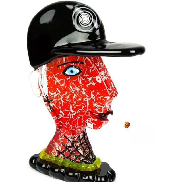 Contemporary Sculpture Rapper from Made Murano Glass, 2019 For Sale - Image 3 of 9