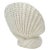 Coastal Ceramic Clam Shell Vase in Palm Beach Style 11.5" For Sale - Image 4 of 9
