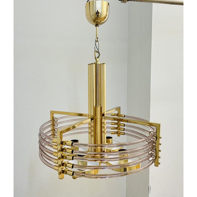 Chandelier by Gaetano Sciolari for Sciolari, 1980s For Sale - Image 3 of 18