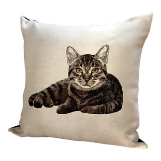 Country Pillow by Pierre D'Argent: The Cat For Sale