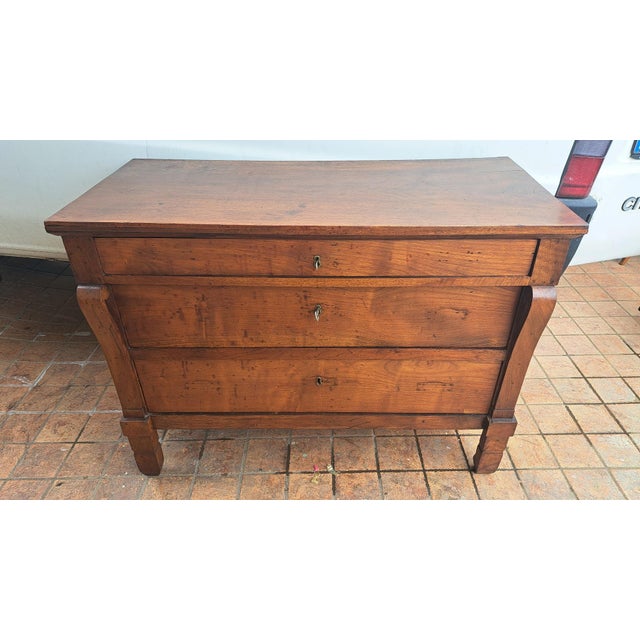 Antique Chest of Drawers in Walnut, 1800s For Sale - Image 6 of 6