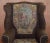 Antique Victorian Wingback Armchair with Embroidered Upholstery, 1840s For Sale - Image 5 of 18
