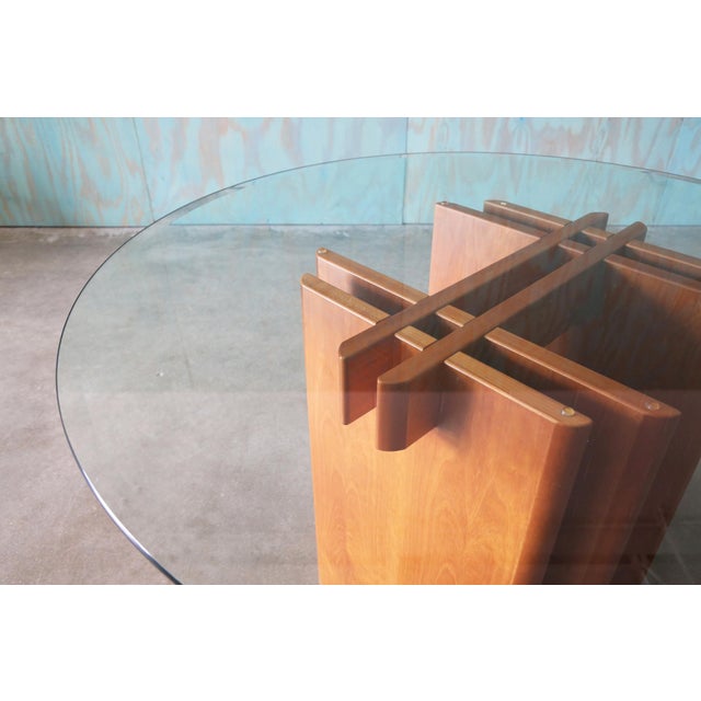 1970s Vintage Teak and Glass Dining Table by Gustav Gaarde for Trakanten Danish Modern For Sale - Image 4 of 10