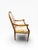 Canary Yellow 1990s Ethan Allen French Provincial Louis XV Style Armchair With Floral Upholstery For Sale - Image 8 of 16