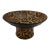 Vintage Studio Pottery Pedestal Bowl With Tribal Geometric Motif For Sale