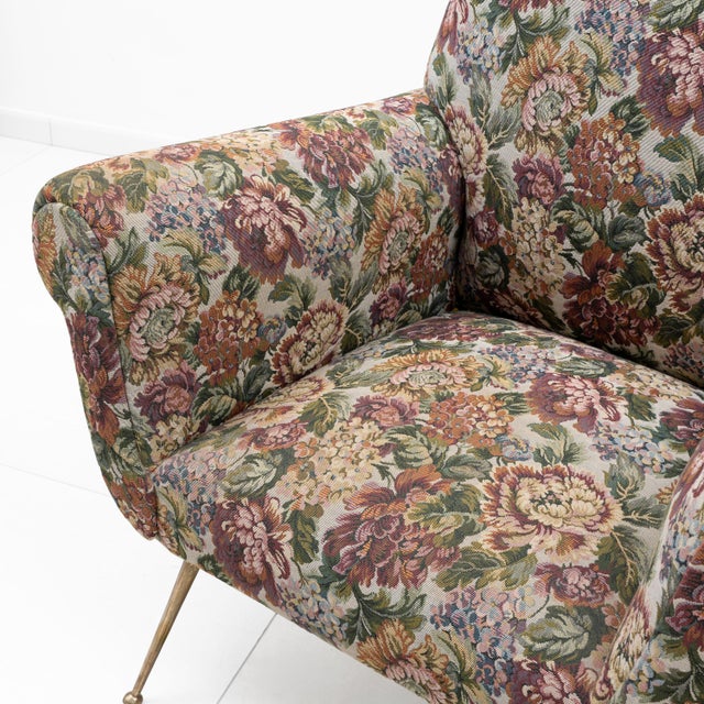 Mid-Century Modern Italian Armchairs in the style of Gigi Radice, 1950, Set of 2 For Sale - Image 9 of 11