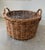 Mid 20th Century French Farmhouse Woven Grapevine Gathering Basket For Sale - Image 4 of 12