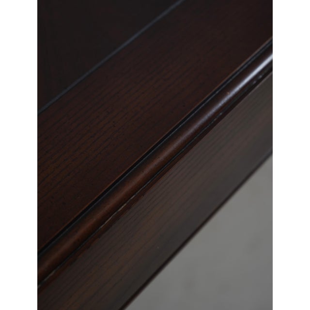 Baker Oak Dining Table With Two Leaves For Sale - Image 14 of 16