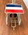 Vintage French Flag Tin Locomotive Figurine For Sale - Image 9 of 18