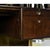1970s Romweber Burl Wood and Gold Trim Executive Desk With Filing Drawers For Sale - Image 15 of 18