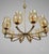 Vintage Chandelier in Brass and Etched Glass, 1950s For Sale - Image 6 of 6