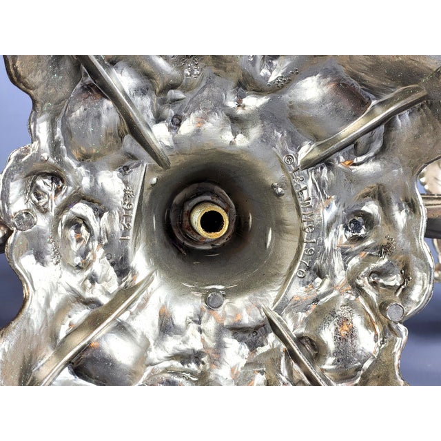 Vintage Ornate Metal Candelabras - Set of 2 For Sale - Image 10 of 10