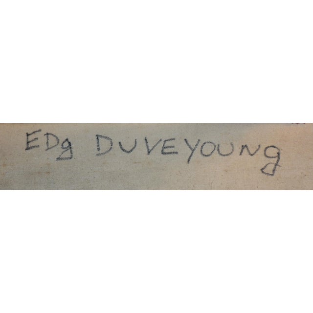 A substantial pop art style oil painting of famed Olympian Bruce Jenner (now Caitlyn Jenner) composed of contrasting...