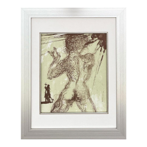 Salvador Dali Le Pecheur Original Lithograph 1967 Framed