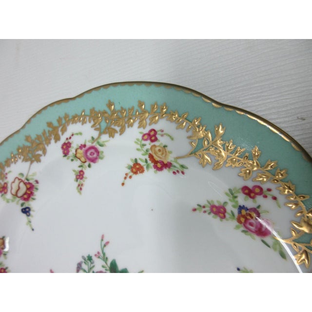 Chelsea House Inc 1980s Chelsea House Decorative Floral Design Birds Bouquet Plate Asian Inspired For Sale - Image 4 of 9