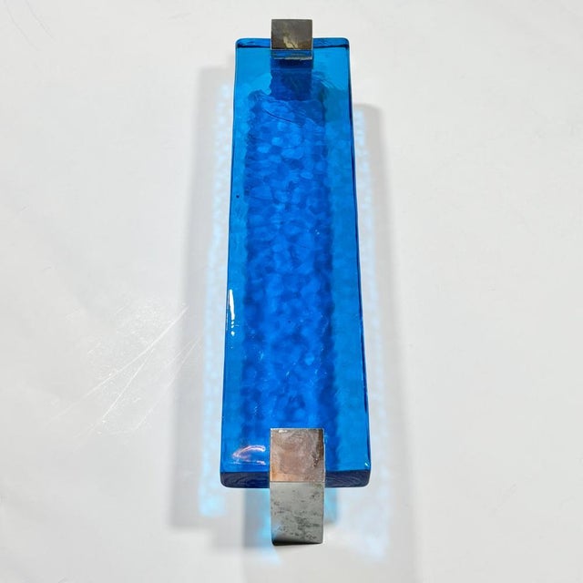Mid-Century Modern Scandinavian Glass Door Handle from Lindshammar Glassworks, Sweden, 1960s For Sale - Image 3 of 12