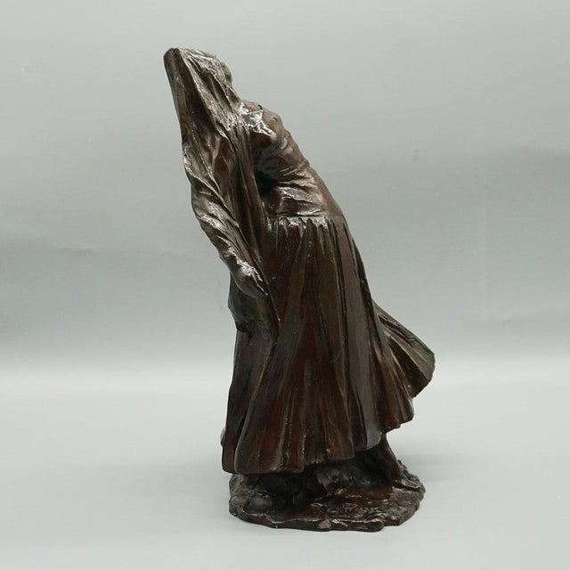 Metal Belgian Bronze Dancer Figurine, Early 20th Century For Sale - Image 7 of 15