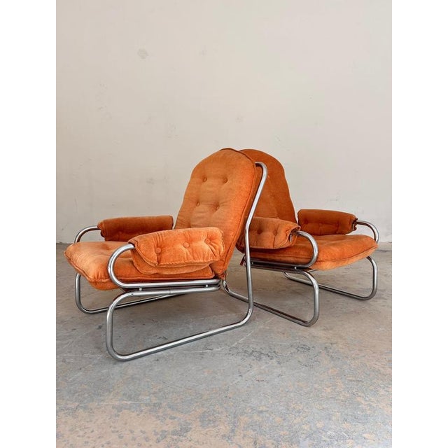 Halina Armchair in Orange Chrome from Hellerau For Sale - Image 11 of 11