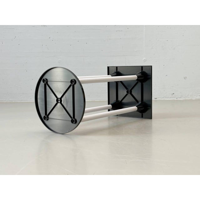 Vintage Standing Table with Polo Bar Stools by Anna Castelli Ferrieri for Kartell, Italy, 1980s, Set of 3 For Sale - Image 13 of 16