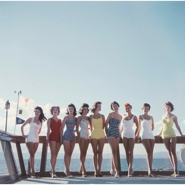 Slim Aarons 'Lake Tahoe Ladies' Contemporary Archival Color Photograph Print From the Original Negative by Getty - 16x16 For Sale