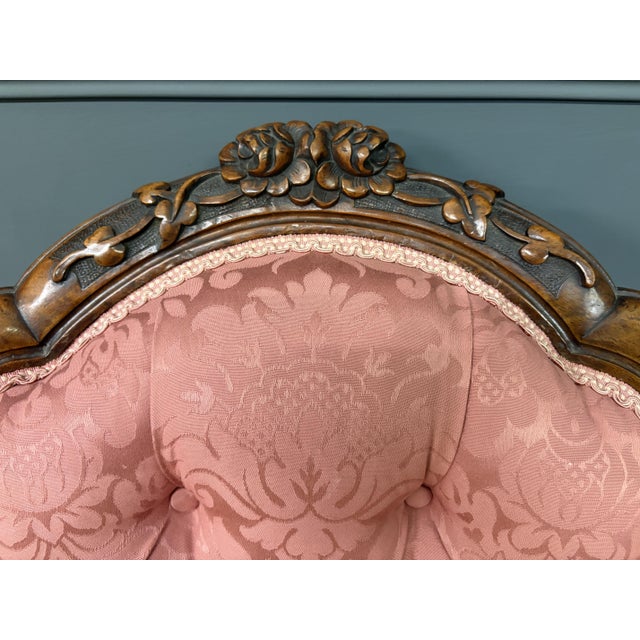 Victorian Walnut Nursing Chairs, 1875, Set of 2 For Sale - Image 17 of 18