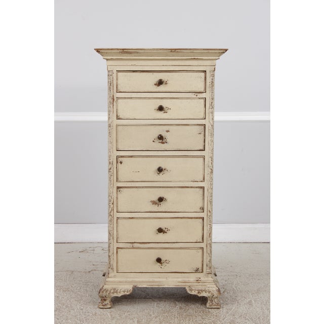 Age: Approx: 30 Years Old Details: Factory Distressed Bracket Feet Fine Carved Details High Quality Construction 18 C....