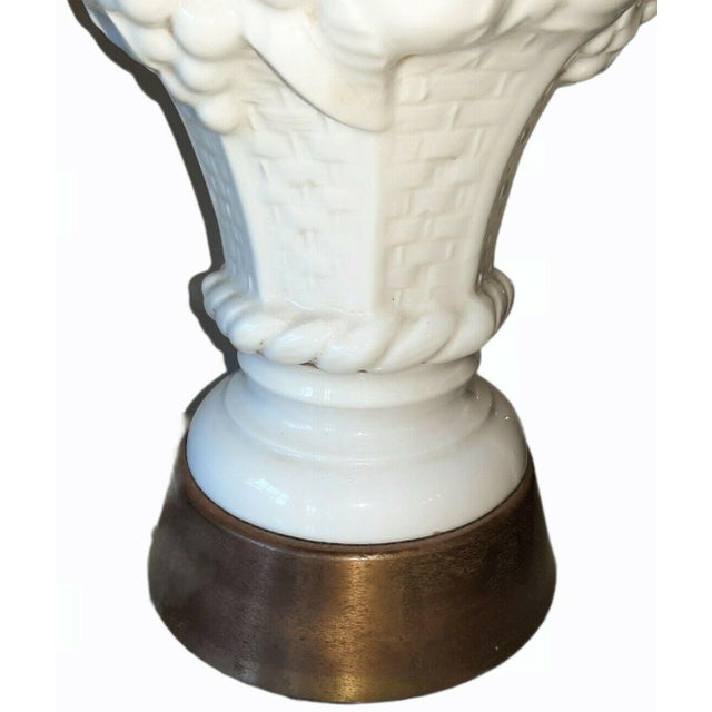 1960s Vintage 1960s Italian Ceramic Fruit Topiary Lamps - a Pair For Sale - Image 5 of 12