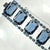 Blue Vintage Sapphire Crystal Bracelet 1960s For Sale - Image 8 of 9