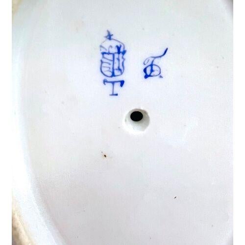 Antique Porcelain Floral Gravy Boat For Sale - Image 12 of 12