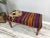 Handwoven Turkish Kilim Upholstered Bench For Sale In Raleigh - Image 6 of 10