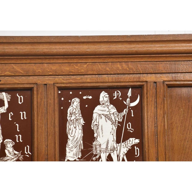Oak Framed Set of Four Minton Tiles, Set of 4 For Sale - Image 5 of 9