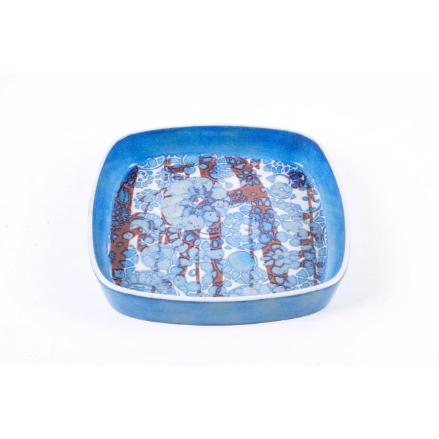 Baca Faience Plate by Nils Thorsson for Royal Copenhagen, 1960s For Sale - Image 3 of 3