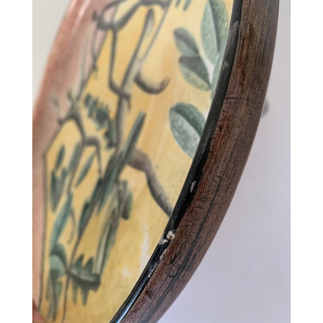 Modernist Ceramic Hand-Painted Plate For Sale - Image 11 of 12