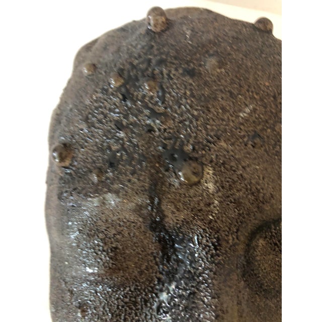 1970s Handmade Artistic Glass Face Sculpture For Sale - Image 5 of 8