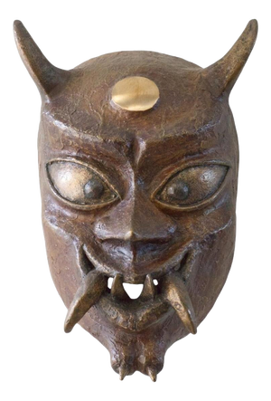 Bronze Oni Mask by Splady Art Studios